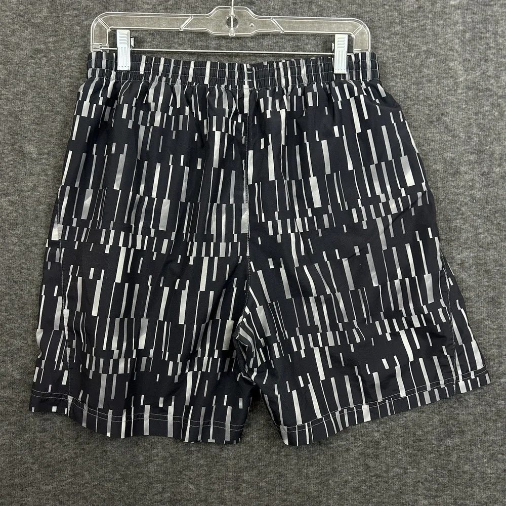 Under Armour Shorts Mens Large Geometric Gray Heatgear Gym Workout Lined 7" READ - Picture 9 of 16